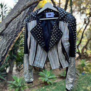 Studded Black and Silver Jacket